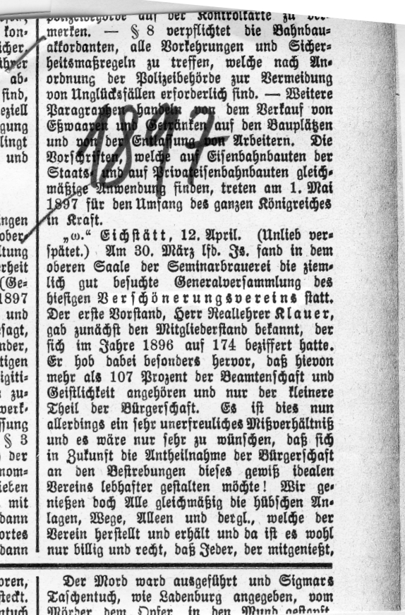 Zeitungsausschnitt