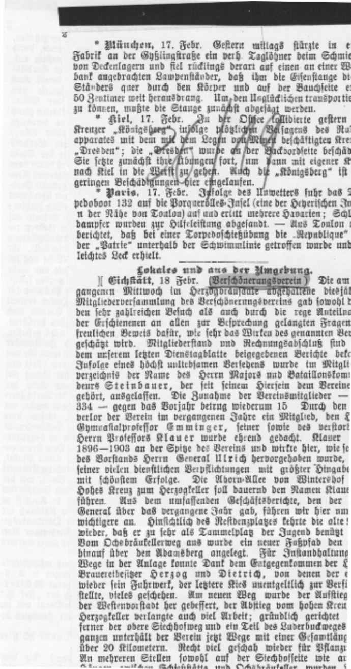 Zeitungsausschnitt